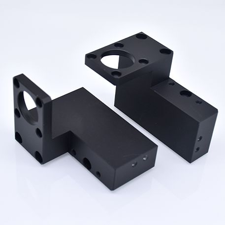 CNC machining aluminum bracket + black anodized