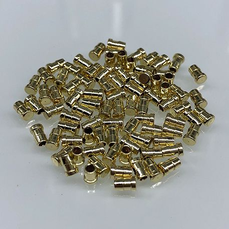 Automatic CNC turning brass pin with surface gold plated