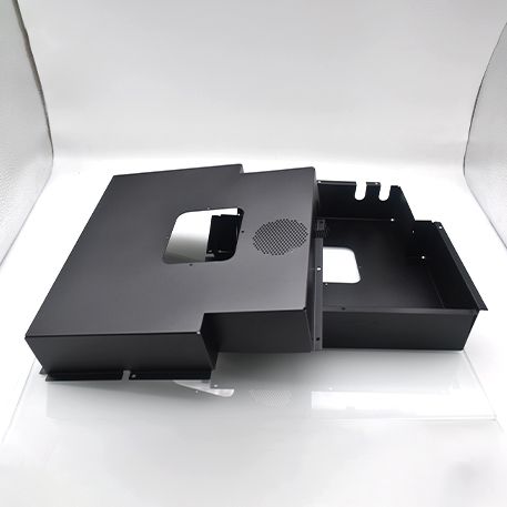 Laser cutting aluminum cover +black anodized