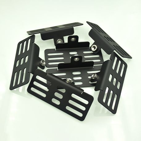 Laser cutting steel bracket +black powder coated