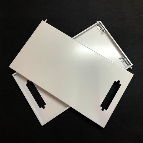 Laser cutting steel plate + white powder coated