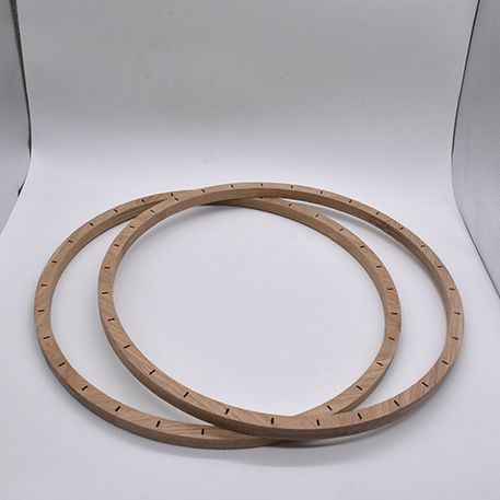 CNC engraving oak wood ring