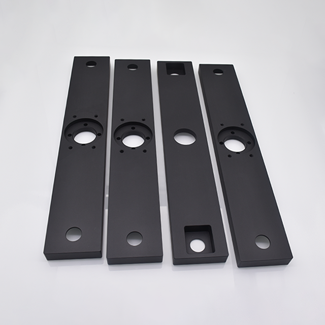 CNC Milling black anodized aluminum base