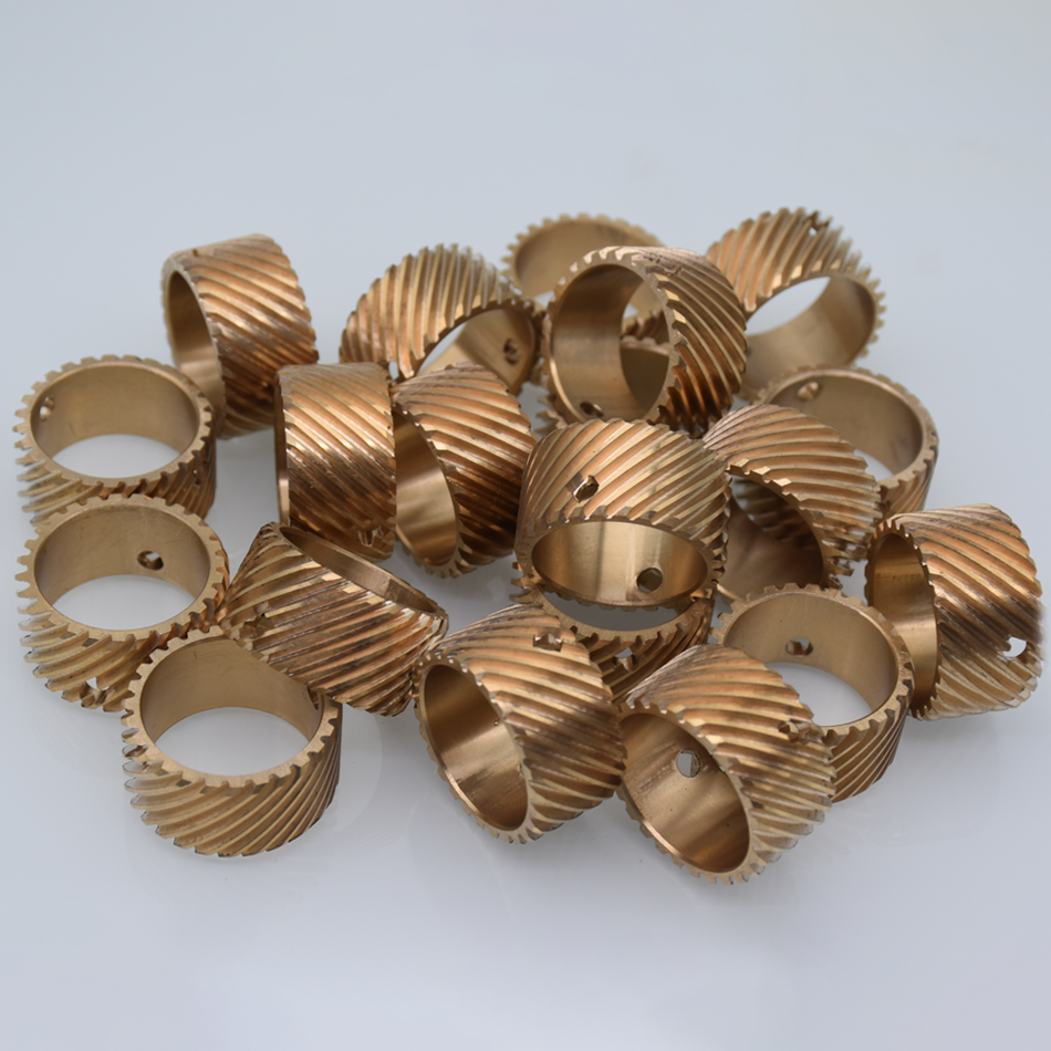 CNC Turning brass tilt gear incined gears