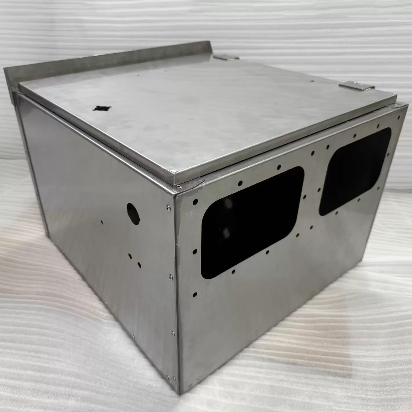 Laser cutting stainless steel 304 sheet metal frame enclosure